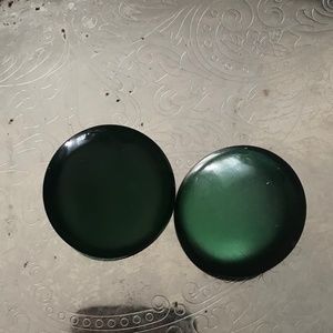 Vintage clip on disc earrings